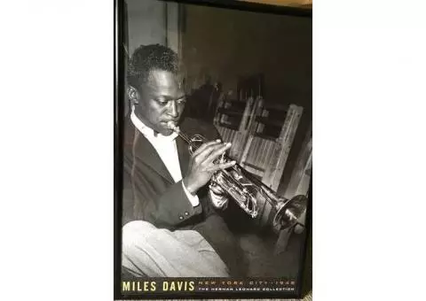 Miles Davis framed print